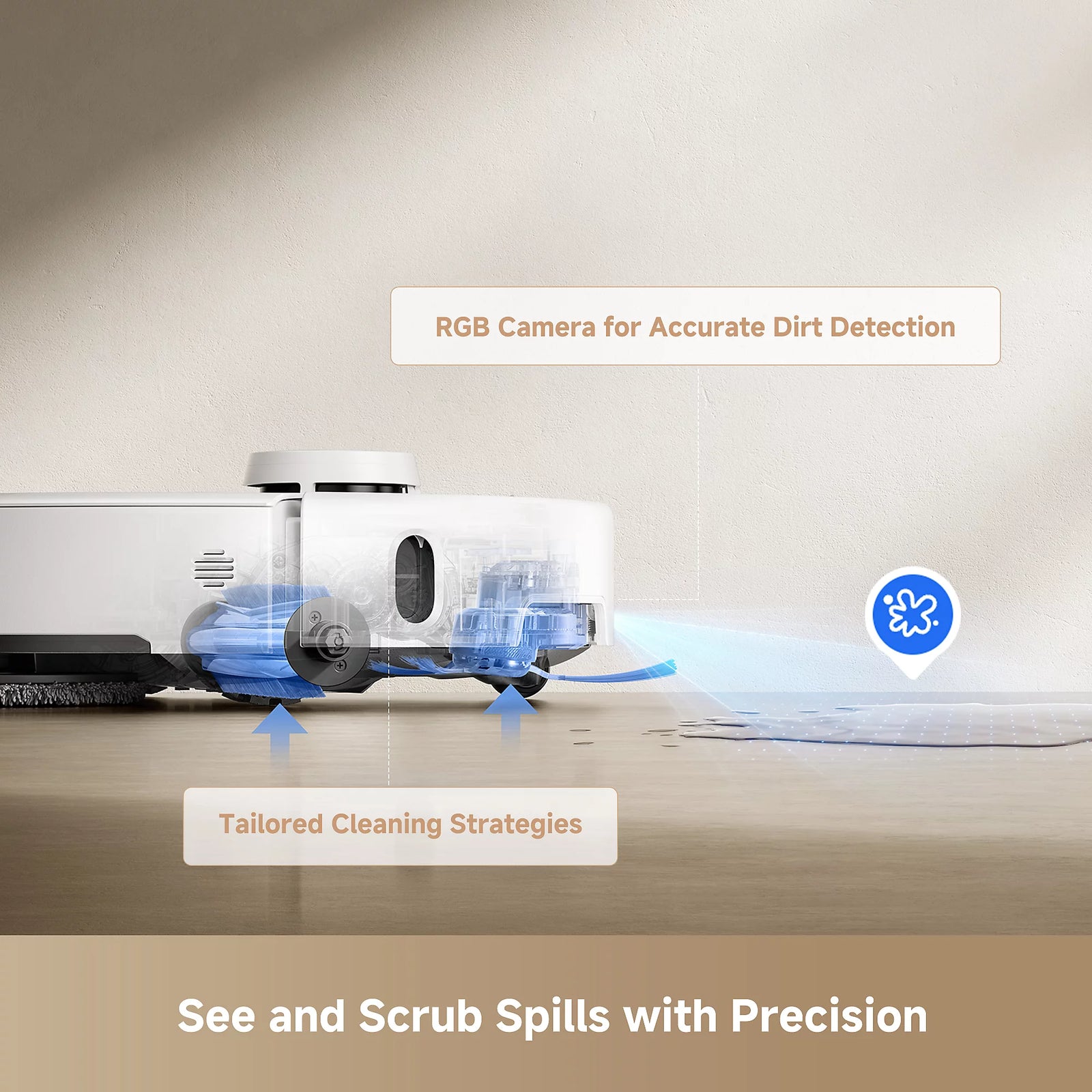 MOVA P50 Pro Ultra Robot Vacuum And Mop, 19000pa - White
