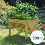 Raised Wooden Planter - Small Classic | Natural