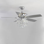 52 Inch Modern Ceiling Fan With 5 Blades With 3-color Dimming Remote Control