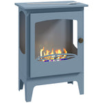 Freestanding Bioethanol Fireplace Ethanol Fireplace Stove | Grey