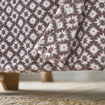 Harlington Printed Heavyweight Supersoft Fleece Throw | 150cm x 180cm | Purple