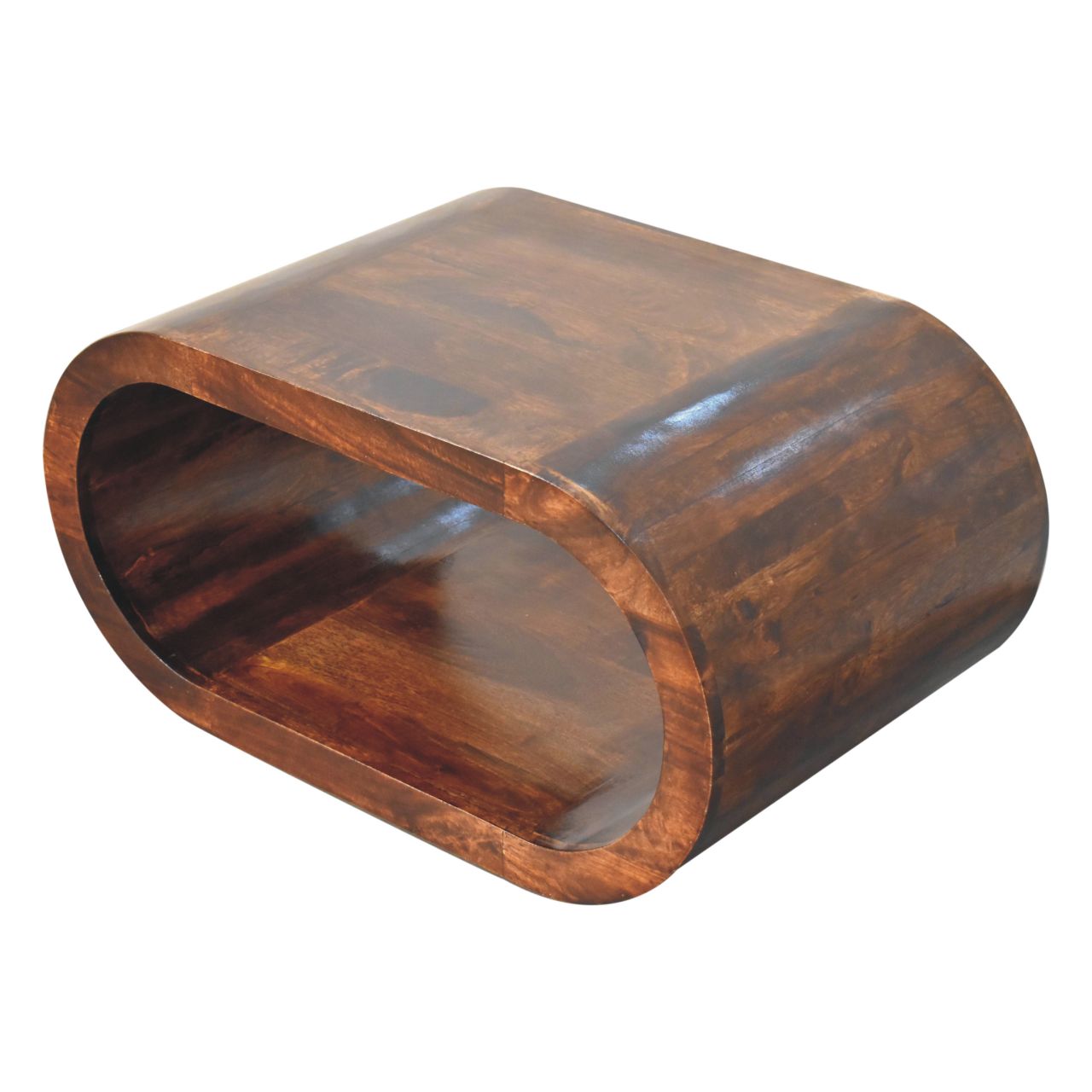 Amaya Solid Wood Coffee Table In Chocolate Brown Finish