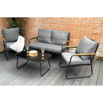 Kendal Modern 4 Piece Garden Rattan Set