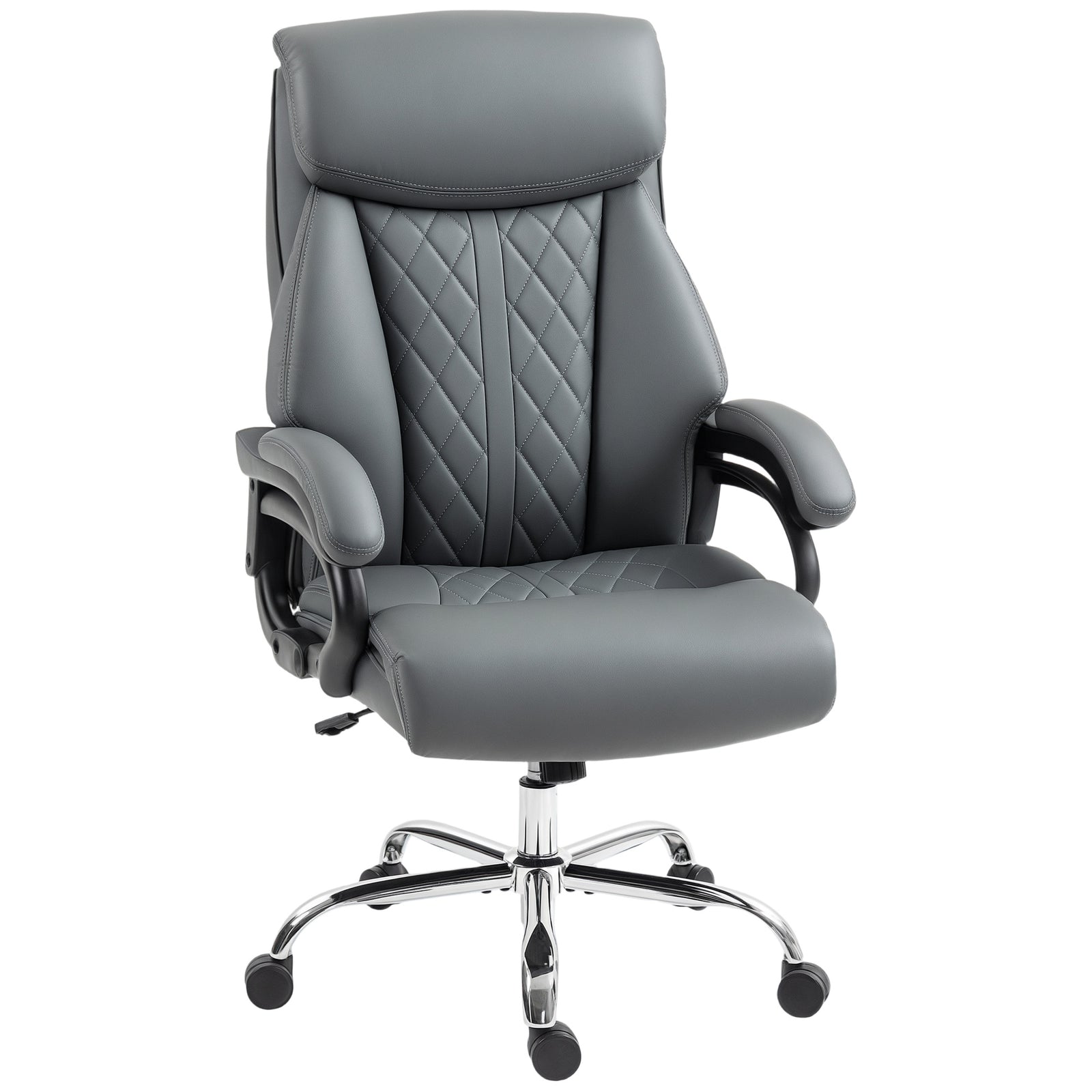 Office Chair, Swivel Wheels | Charcoal Grey