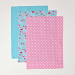 HOMESCAPES Tea Towels Set Of Three