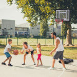 1.55-2.1m Adjustable Basketball Hoop And Stand | Black