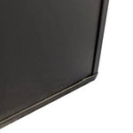 Zinc Galvanised Tall Square Planter | 25cm x 25cm x 50cm | Matte Black