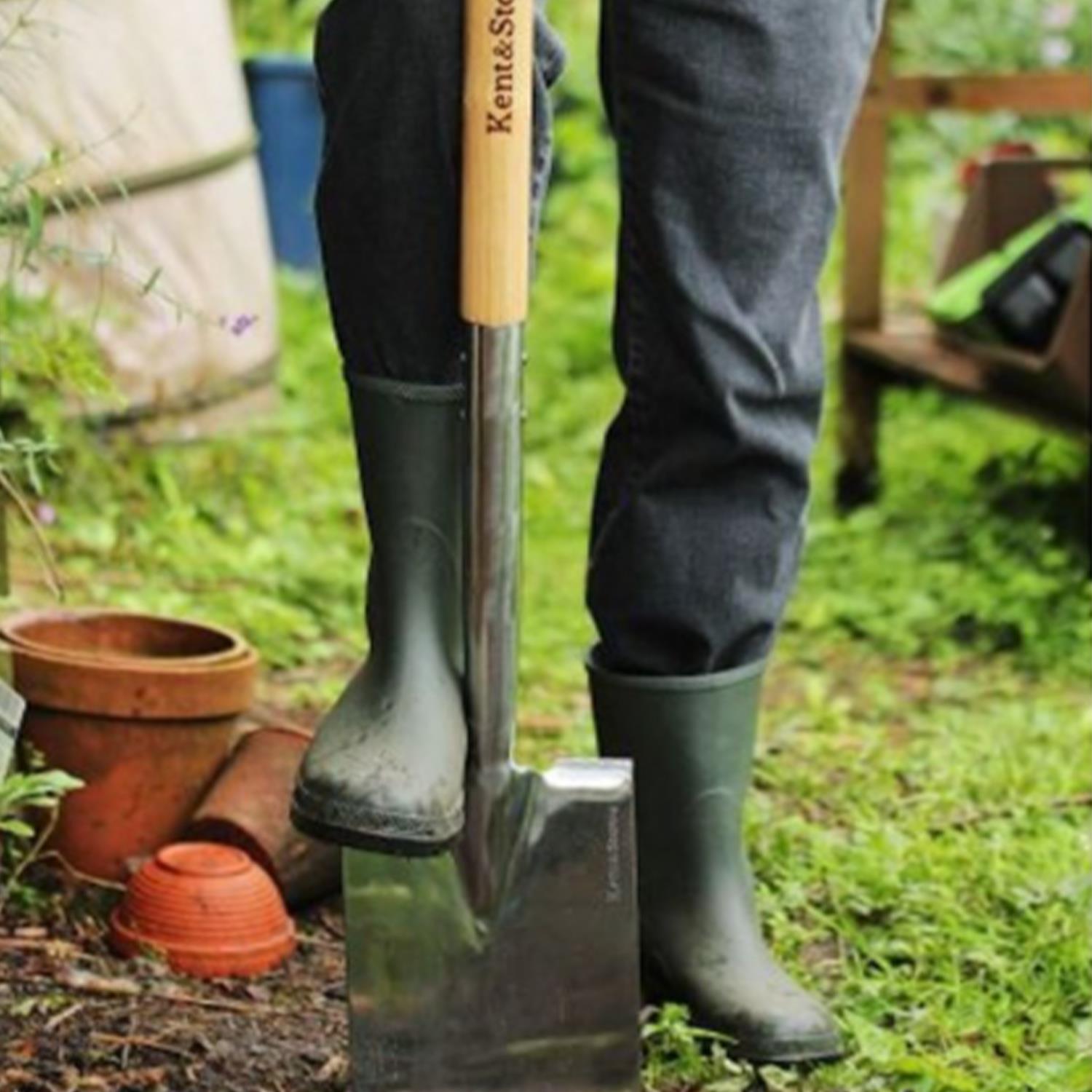 Stainless Steel Border Spade Rust Resistant Fsc For Gardening | Silver