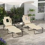 Set Of 2 Sun Lounger Recliner Chairs | Set of 2 | Brown