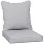 One-piece Outdoor Back And Seat Cushion For Garden | Light Slate Gray