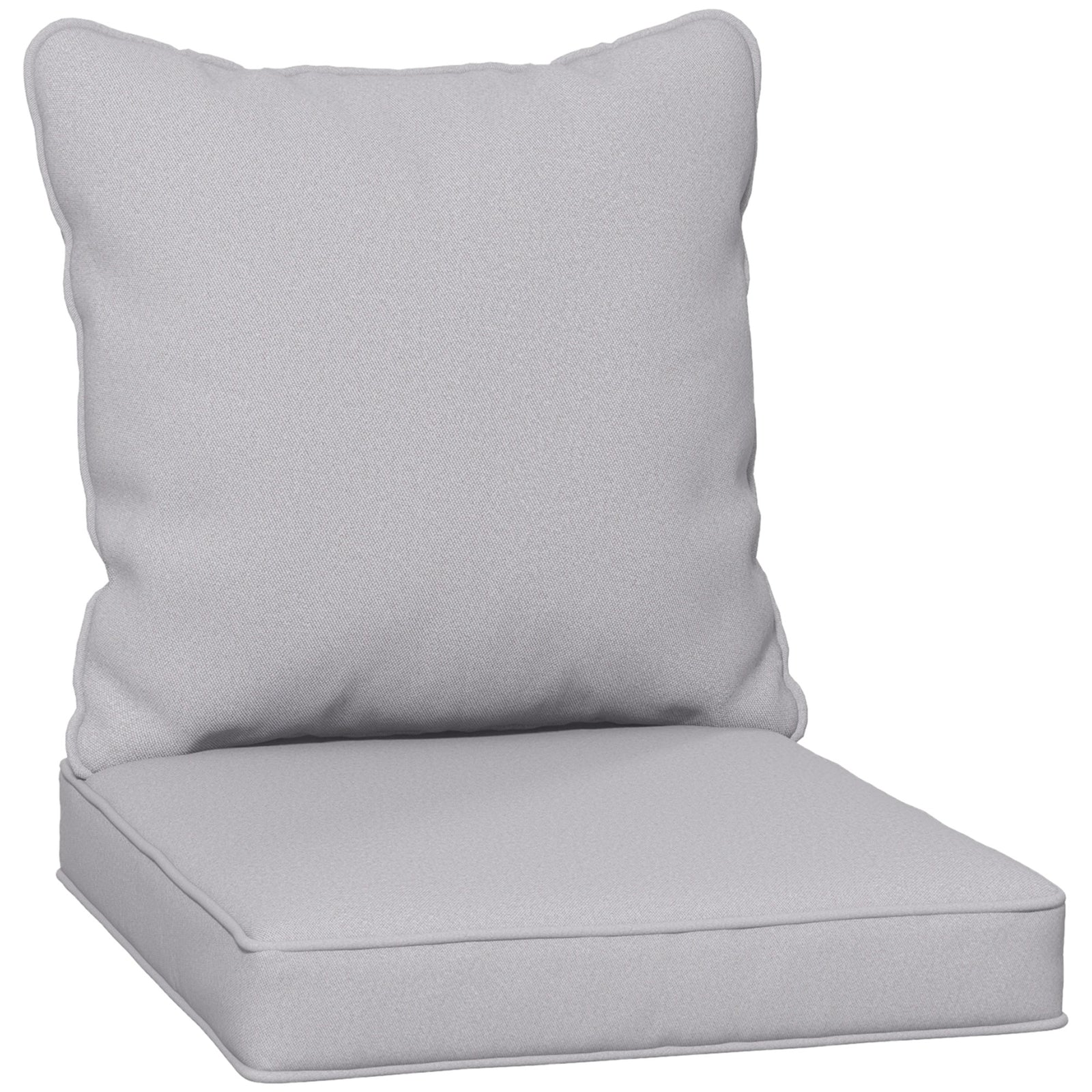 One-piece Outdoor Back And Seat Cushion For Garden | Light Slate Gray