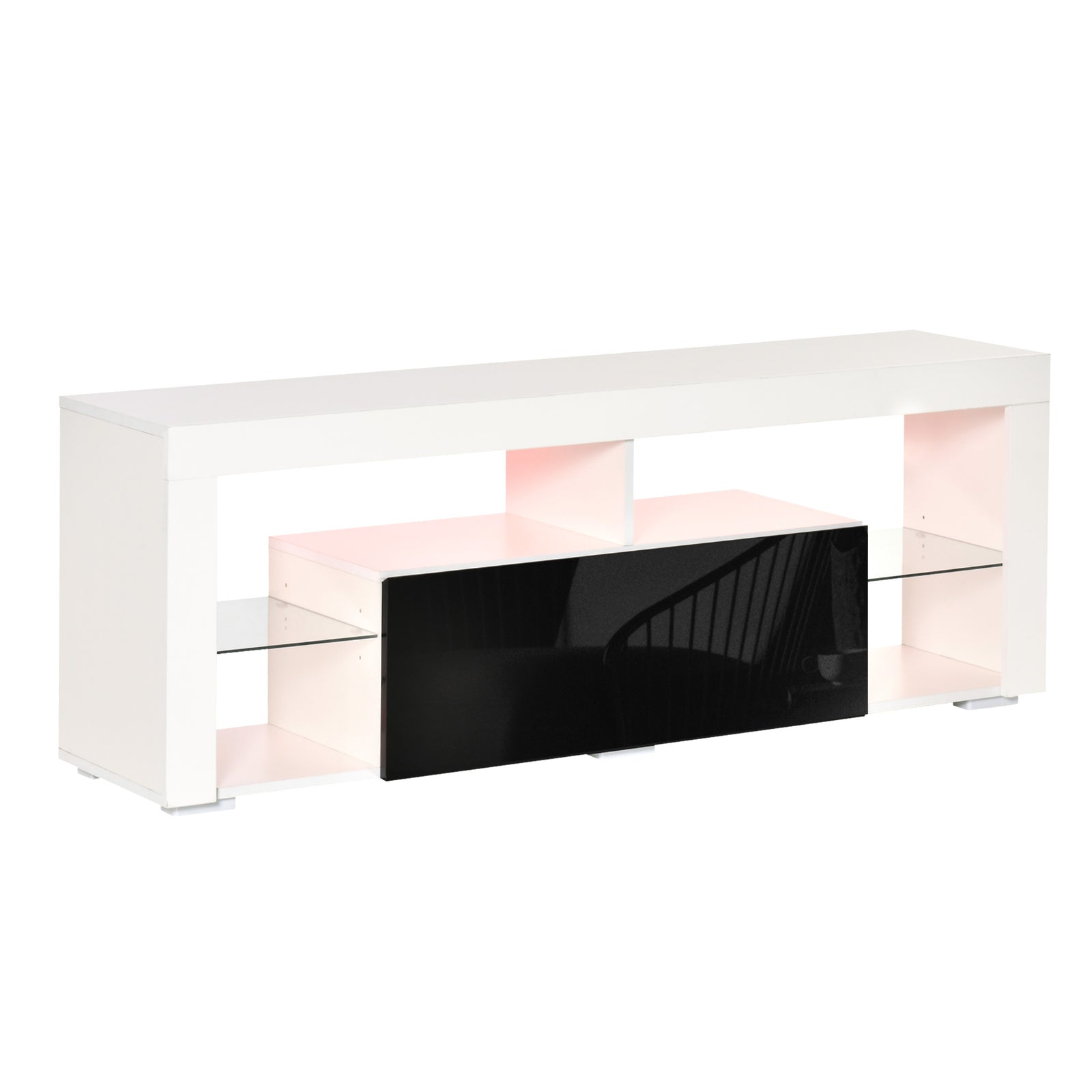 140cm High Gloss Tv Stand With Led Storage