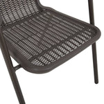 Set Of 4 Or 6 Pe Rattan Stacking Garden Chairs Outdoor Patio Seating | Set of 4 | Brown