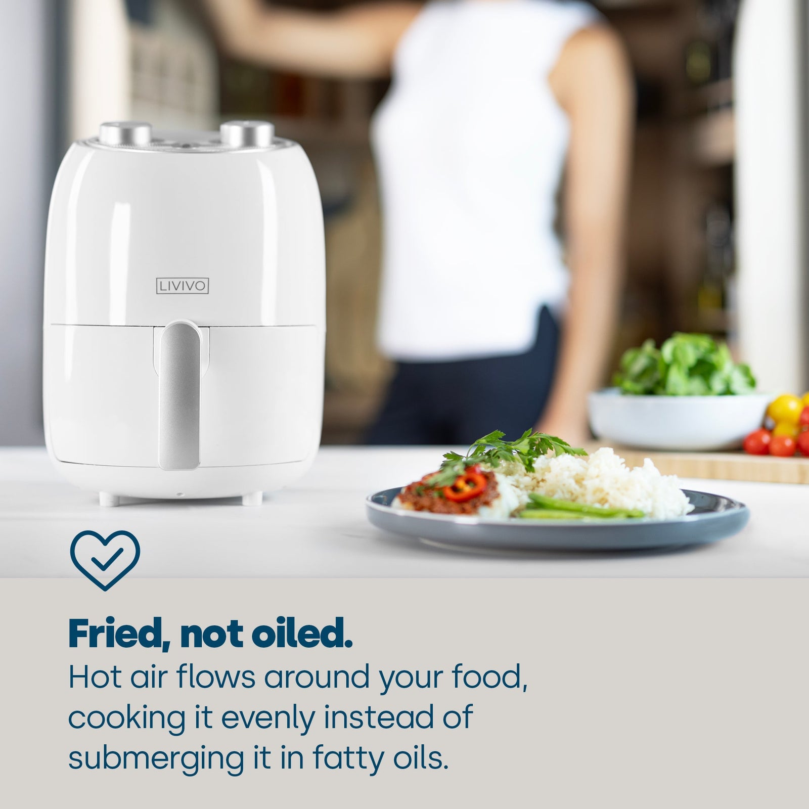 2l Air Fryer - White