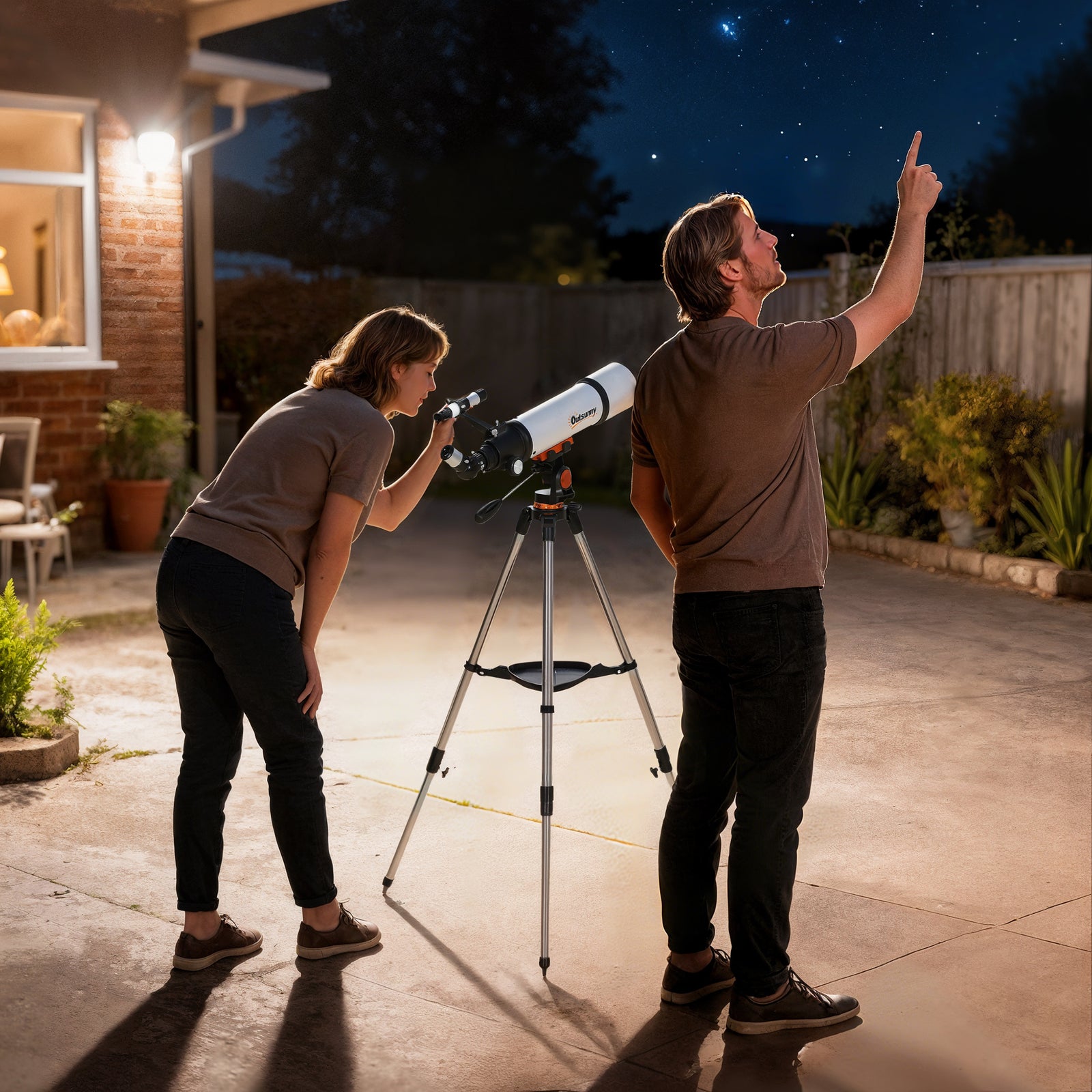 Refractor Astronomy Telescope With 80 Mm Aperture