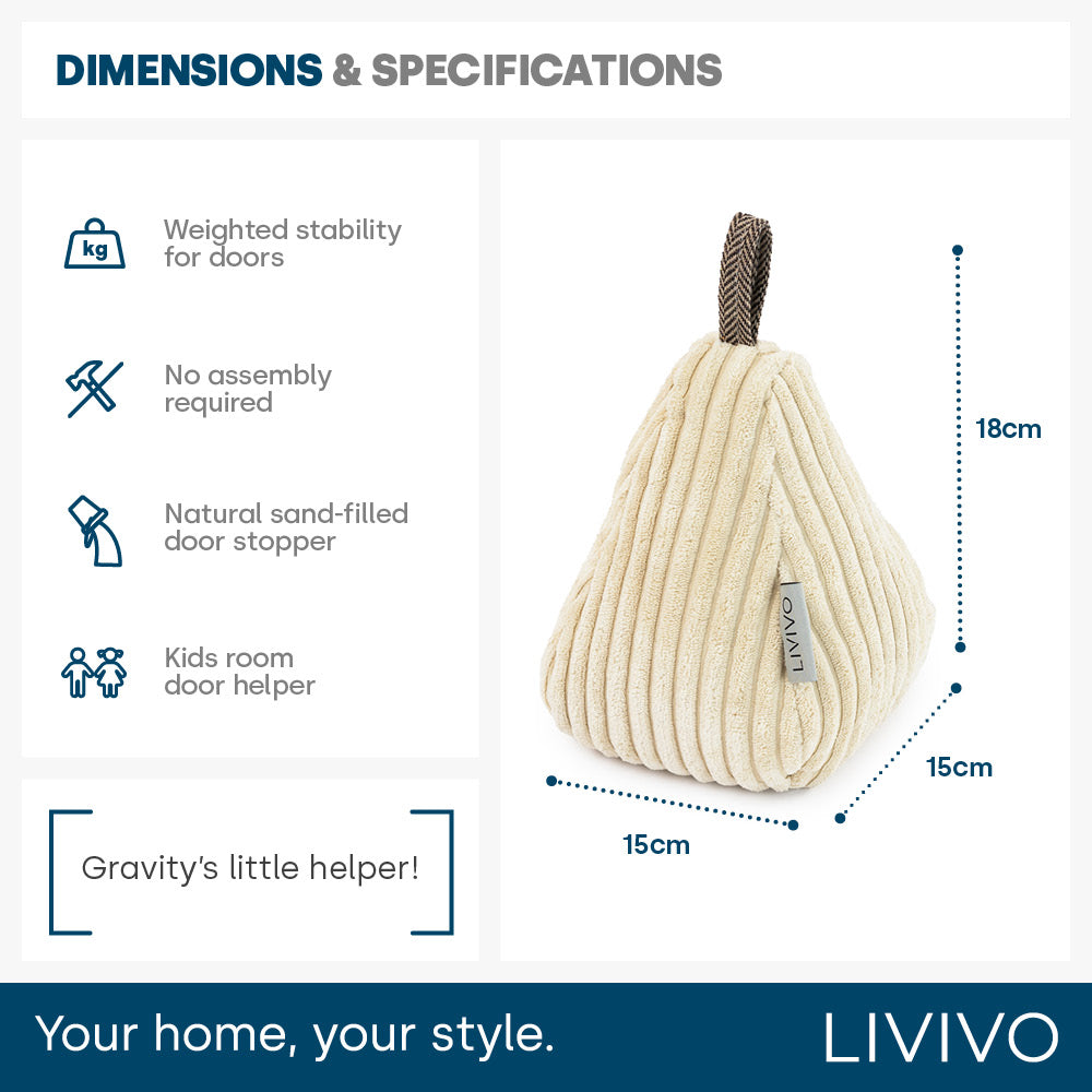 Livivo Weighted Door Stopper – Pear
