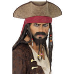 Pirate Hat, Brown, With Hair Dreadlocks