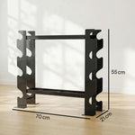 SPORTNOW 4-tier Dumbbell Rack, Heavy-duty Weight Rack For Dumbbells, Black