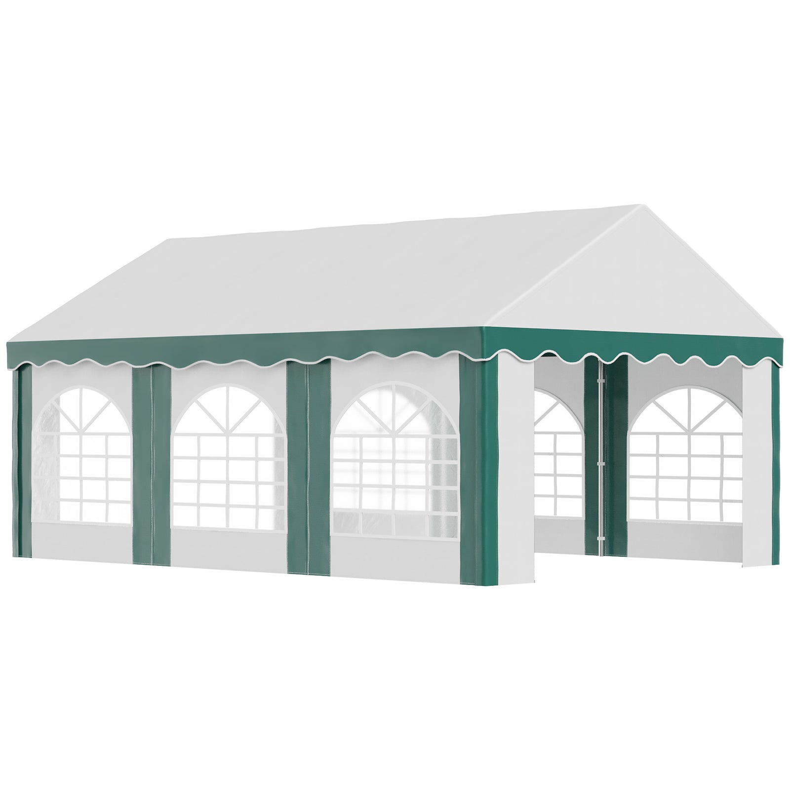 Marquee Gazebo, Party Tent With Sides And Double Doors | Medium | White