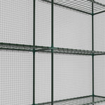 Walk-in Greenhouse With 4 Tiers, 244x180x210cm | White