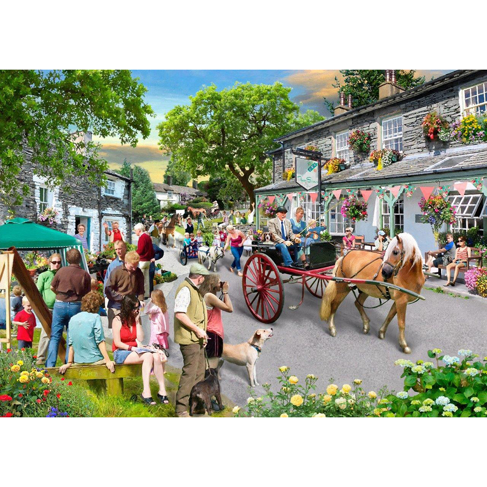Pony Parade - Big 500 Piece Jigsaw Puzzle For Adults, With Extra Large Pieces