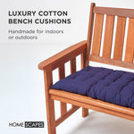 Outdoor Bench Cushion For 2 & 3 Seater Garden Seat Pad For Furniture, Kitchen, Dining & Indoor Use | 2 | Navy Blue