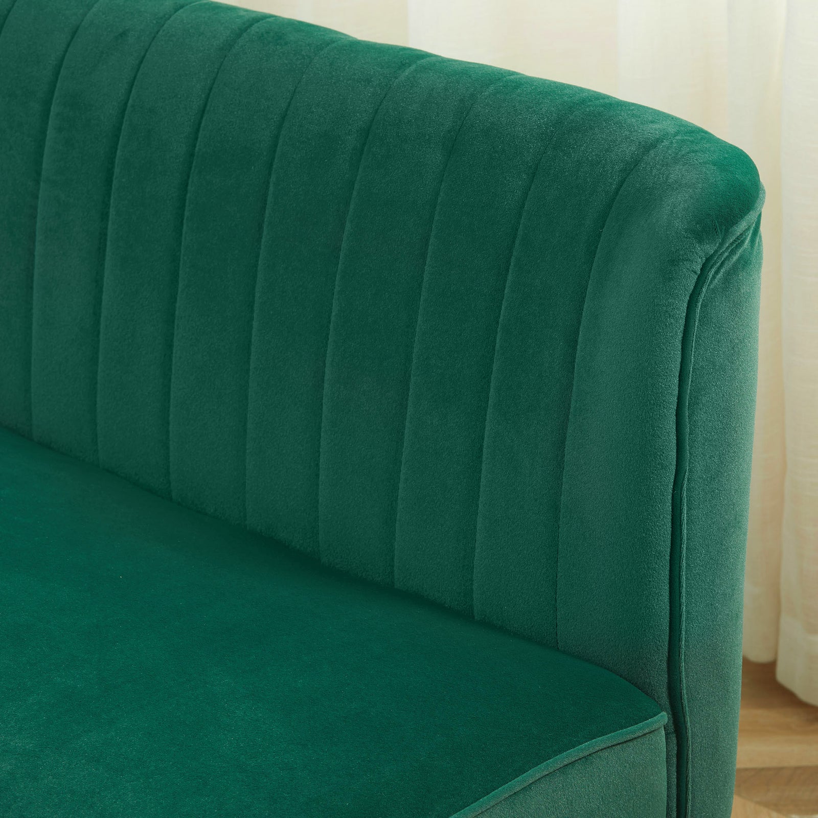 46" Loveseat Sofa 2 Seater Sofa With Padded Seat | Green