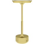 Led Cordless Table Lamp With Battery Operated For Bedroom | One Size | Gold