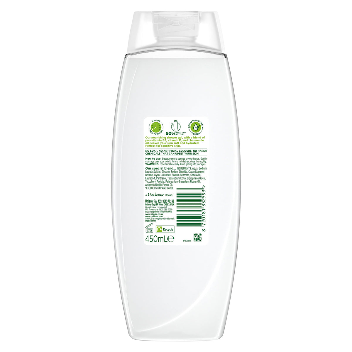 Kind To Skin Nourishing Shower Cream With Gentle Formulation 450ml, 3 Pk | Set of 3