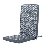 Outdoor High Back Seat Cushion Set Of 4 Deck Stripe