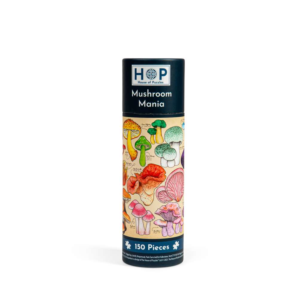Mushroom Mania Mini Jigsaw Puzzle Tube - 150 Piece