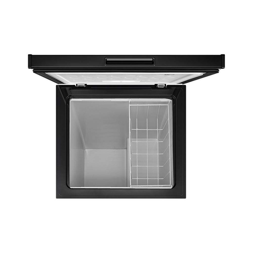 99l Freestanding Black Chest Freezer – Inverter Compressor, Led Light, Adjustable Temperature, Low Noise 38db