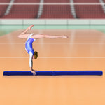 HOMCOM 2.1m Balance Beam Trainer Fold Performance Gymnastics