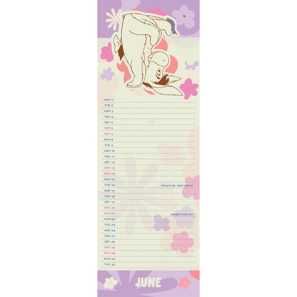 Disney Eeyore 2026 Slim Calendar Official Product