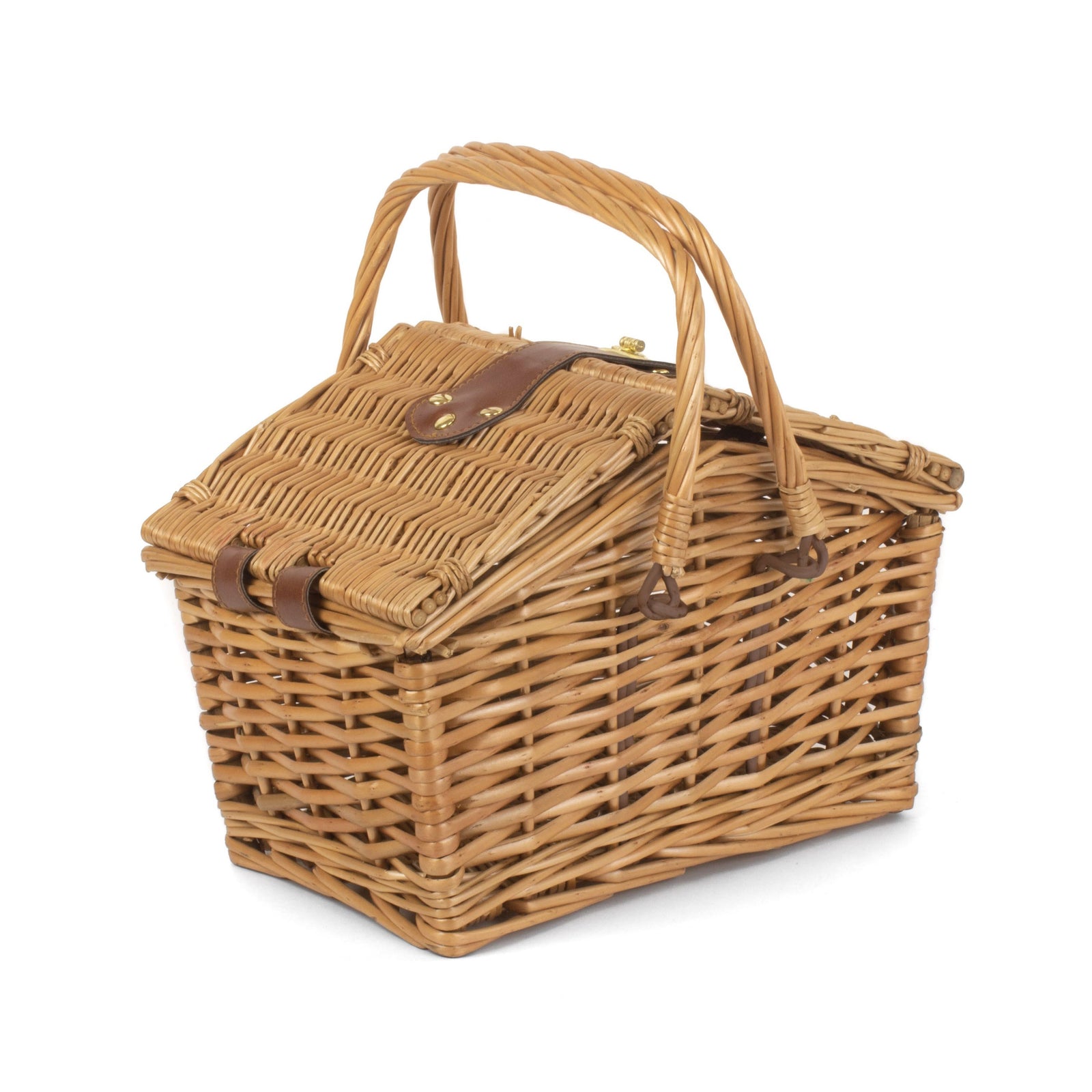 Wicker Light Steamed Swing Handle Hamper Picnic Basket