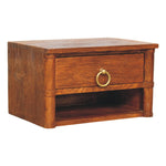 Artisan Furniture Solid Wood Box Frame Wall Nightstand