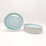 Reactive Blue Glaze Dinnerware Dinner Plate Set 27cm | Set of 4 | Blue