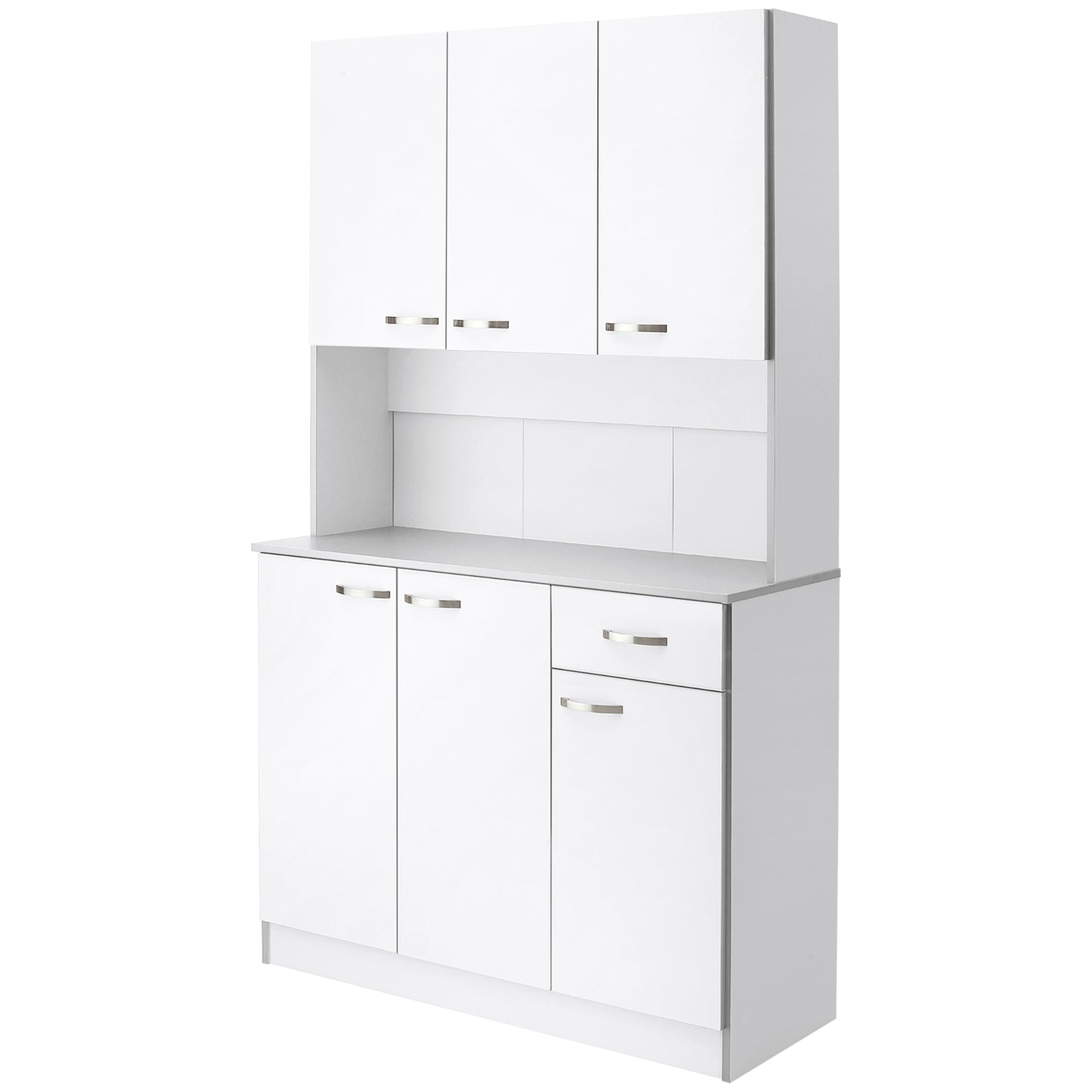 Kitchen Storage Cabinet With 6 Doors Drawer Adjustable