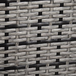 Patio Rattan Wicker Furniture Single Cube Chair Sofa Outdoor | Gray