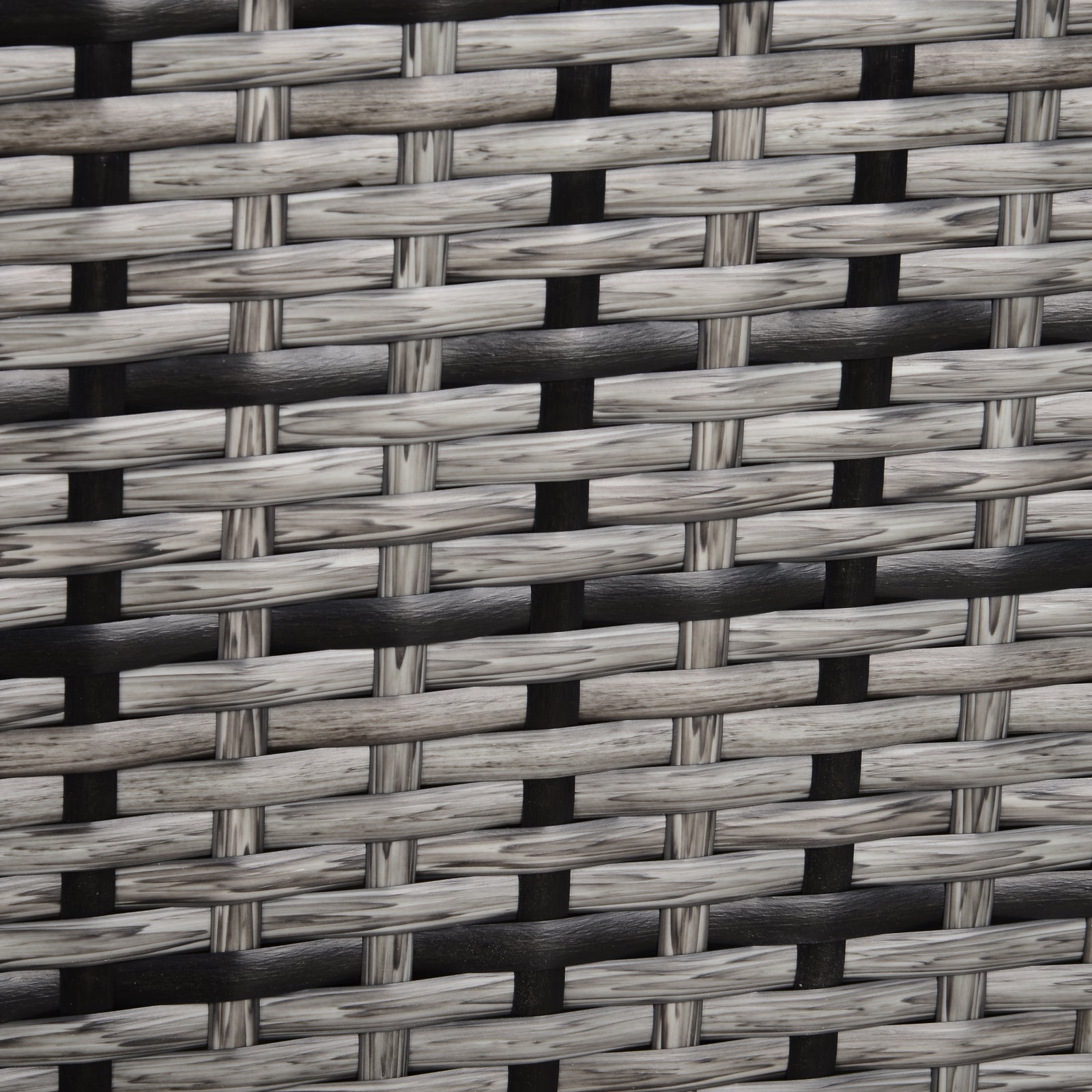 Patio Rattan Wicker Furniture Single Cube Chair Sofa Outdoor | Gray
