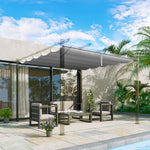 Pergola Shade Cover Replacement Canopy For 3/4 X 3(m) Pergola | Medium | Light Grey
