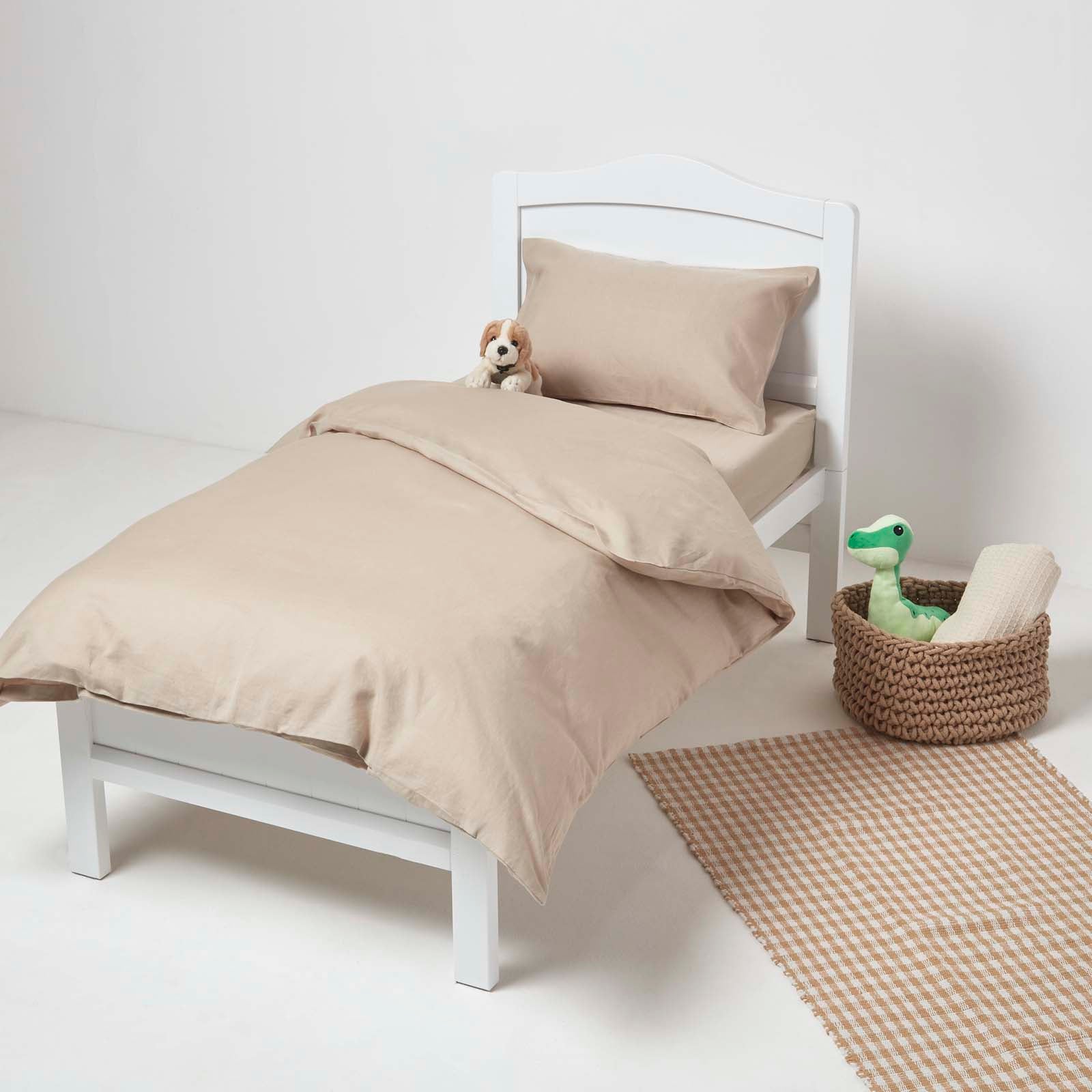Linen Cot Bed Fitted Sheets 70 X 140 Cm, Pack Of 2 | Cot Bed | Natural
