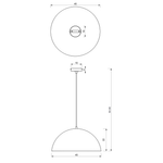 Beta Hand Made Designer Pendant Lamp 45cm 1xe27 | Green