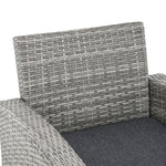 5 Pieces Outdoor Patio Furniture Set Wicker Conversation Set