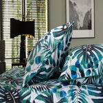 Brazil Digital Print 100% Cotton Duvet Cover Set | Single | Green