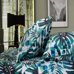 Brazil Digital Print 100% Cotton Duvet Cover Set | Super King | Green