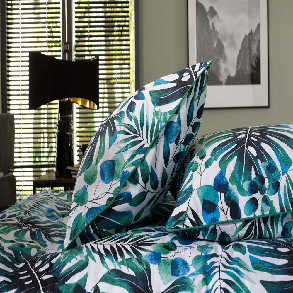 Brazil Digital Print 100% Cotton Duvet Cover Set | Super King | Green