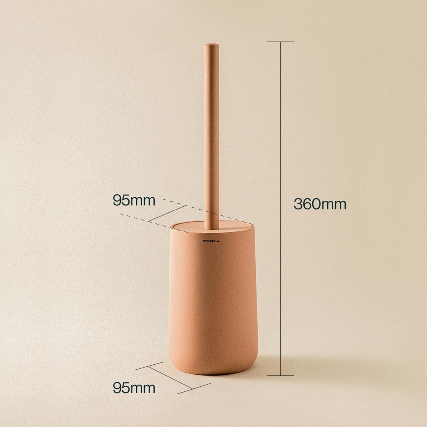 Toilet Brush, Free-standing, Polyresin Soft Touch, Sand, Saona Collection