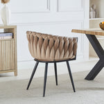 Set Of 2 Baiano Fabric Dining Chairs | Taupe