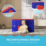 2-piece Soft Play Set, Baby Foam Climber Block For Toddler | Blue